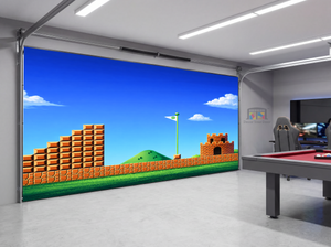 Retro Victory Flag Run – Interior Garage Door Cover