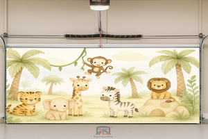 Safari Baby Friends – Interior Garage Door Cover