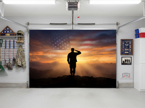 Salute at Sunset – Interior Garage Door Cover