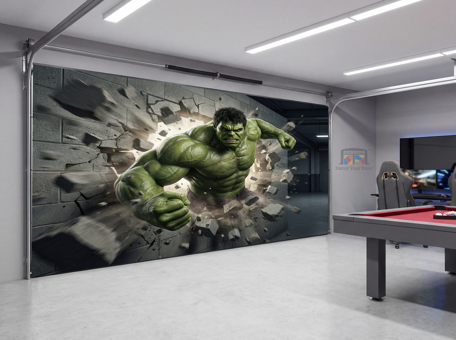 Smash Through the Wall – Interior Garage Door Cover