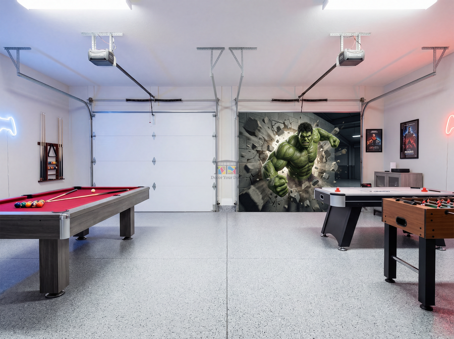 Smash Through the Wall – Interior Garage Door Cover