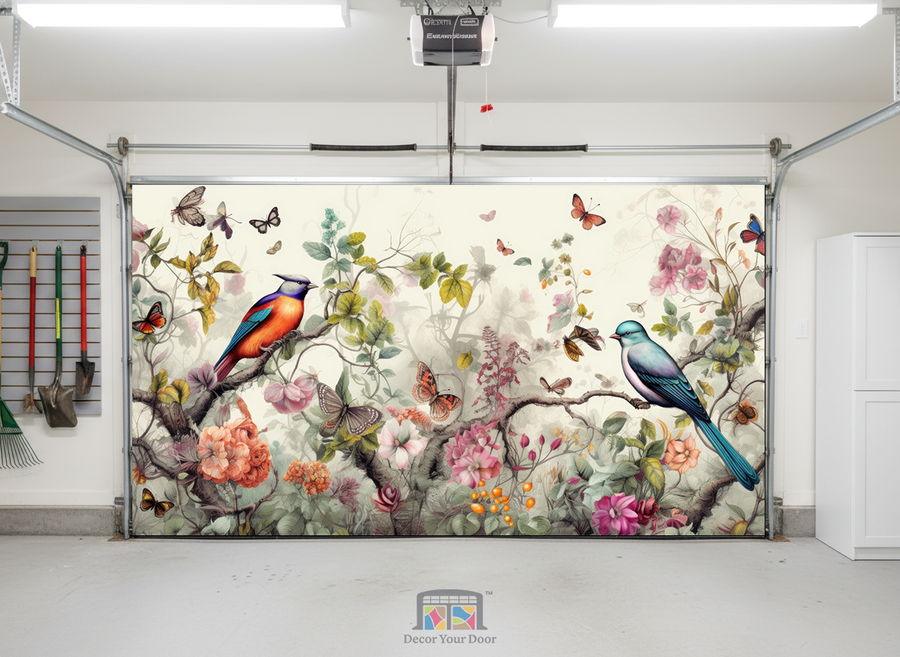 Spring Harmony Birds – Interior Garage Door Cover