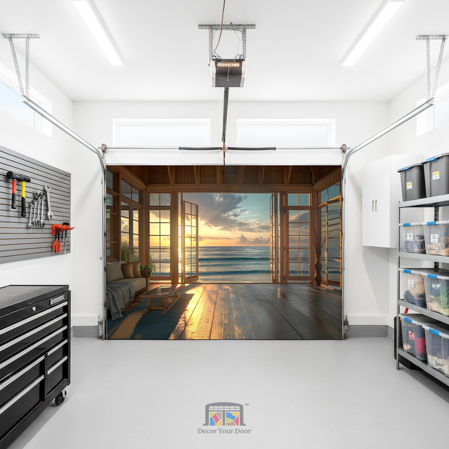 Sunset Haven View – Interior Garage Door Cover