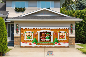 Sweet Gingerbread Welcome – Christmas Garage Door Cover