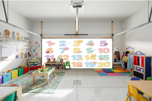 Sweet Numbers 1–20 Learning – Interior Garage Door Cover