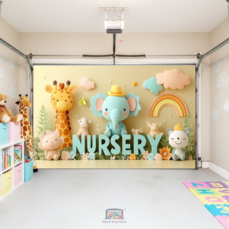 Sweet Safari Friends – Interior Garage Door Cover