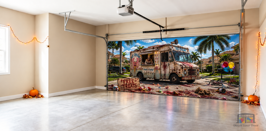 Alternate view of Sweet Tooth Nightmare - Interior Garage Door Cover