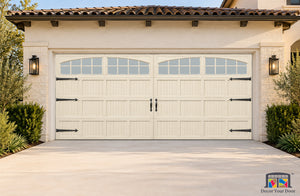 French Ivory Coach House Printed Garage Door Cover