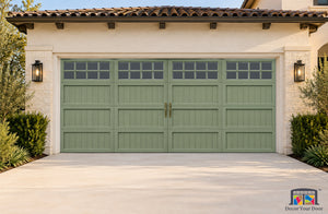 Sage Garden Shaker Printed Garage Door Cover