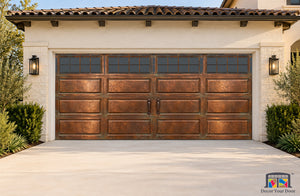 Copper Patina Artisan Printed Garage Door Cover