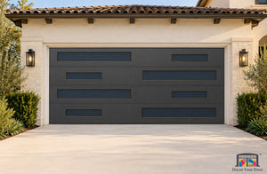 Offset Glass Mosaic Printed Garage Door Cover