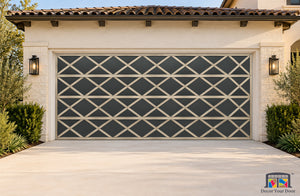 Champagne Diamond Printed Garage Door Cover