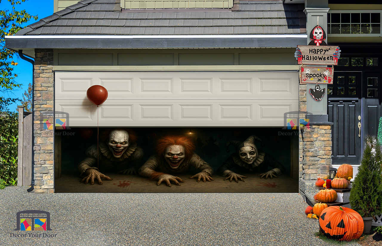 The Circus of Nightmares - Garage Door Cover