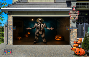 El garaje de Beetlejuice - Cubierta para puerta de garaje