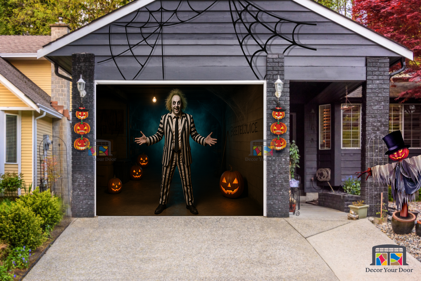 The Garage of Beetlejuice - Garage Door Cover