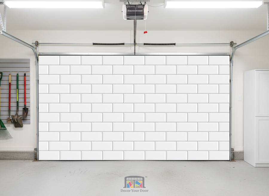 Tile Wall - Interior Garage Door Cover