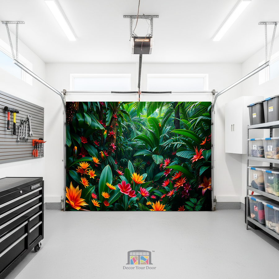 Tropical Paradise – Interior Garage Door Cover