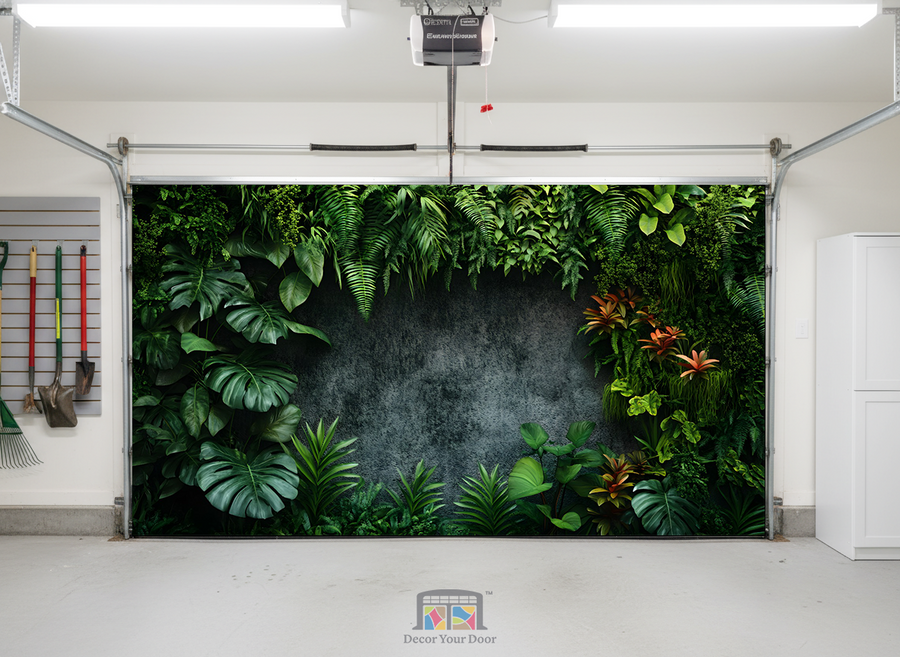 Tropical Serenity Wall – Interior Garage Door Cover