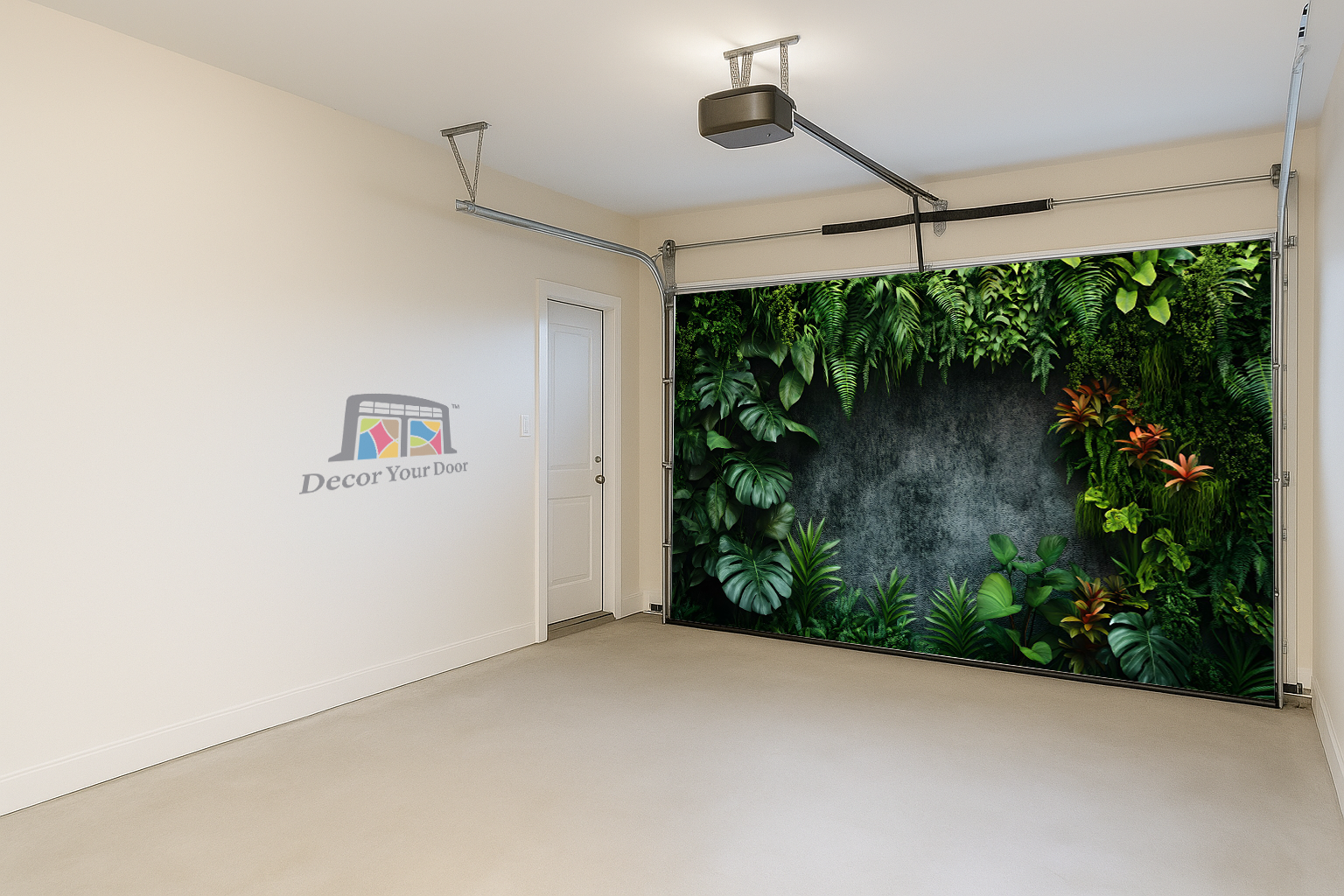 Tropical Serenity Wall – Interior Garage Door Cover