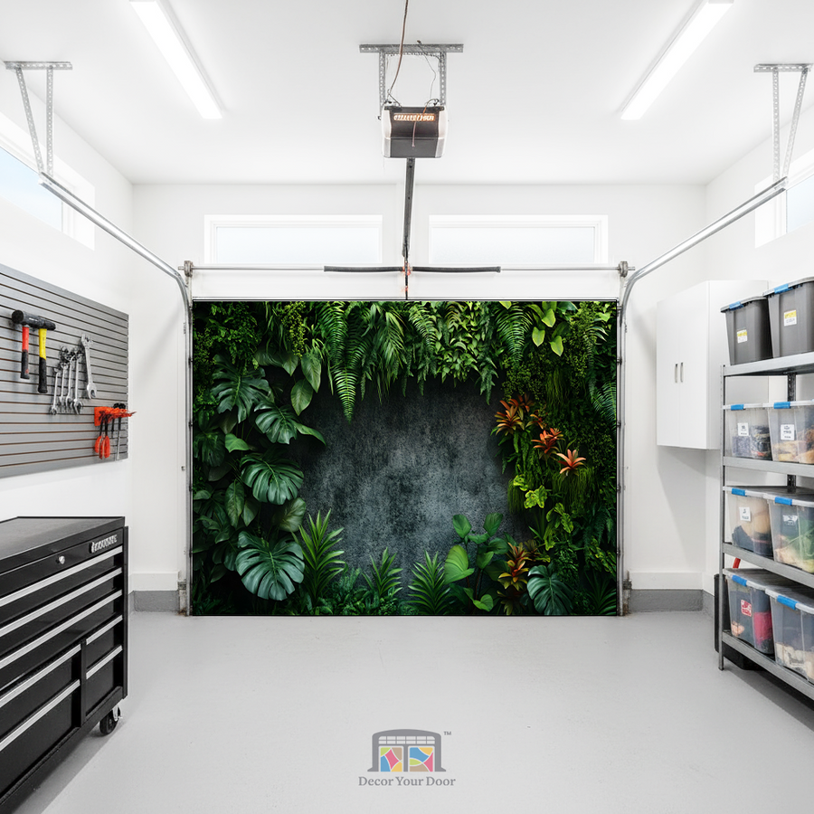 Tropical Serenity Wall – Interior Garage Door Cover