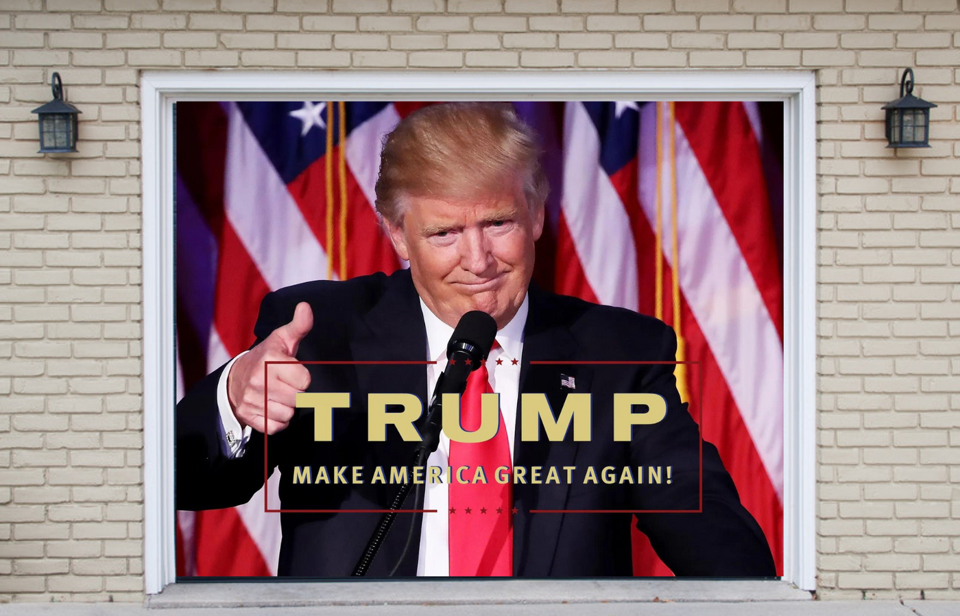 Trump Make America Great Again Garage Door Cover Wrap Banner Decoration