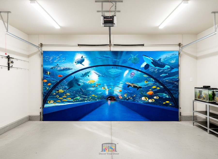 Underwater Paradise Tunnel – Interior Garage Door Cover