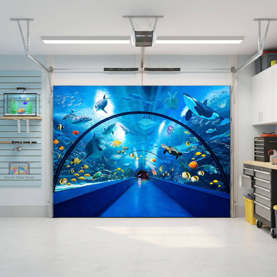 Underwater Paradise Tunnel – Interior Garage Door Cover