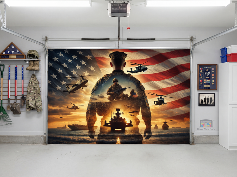 United We Stand – Interior Garage Door Cover