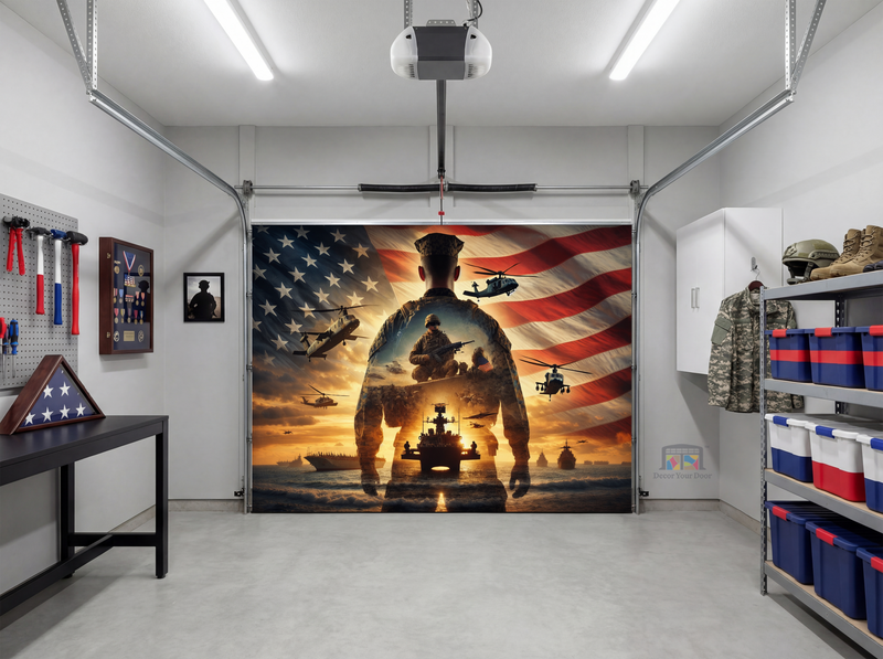 United We Stand – Interior Garage Door Cover