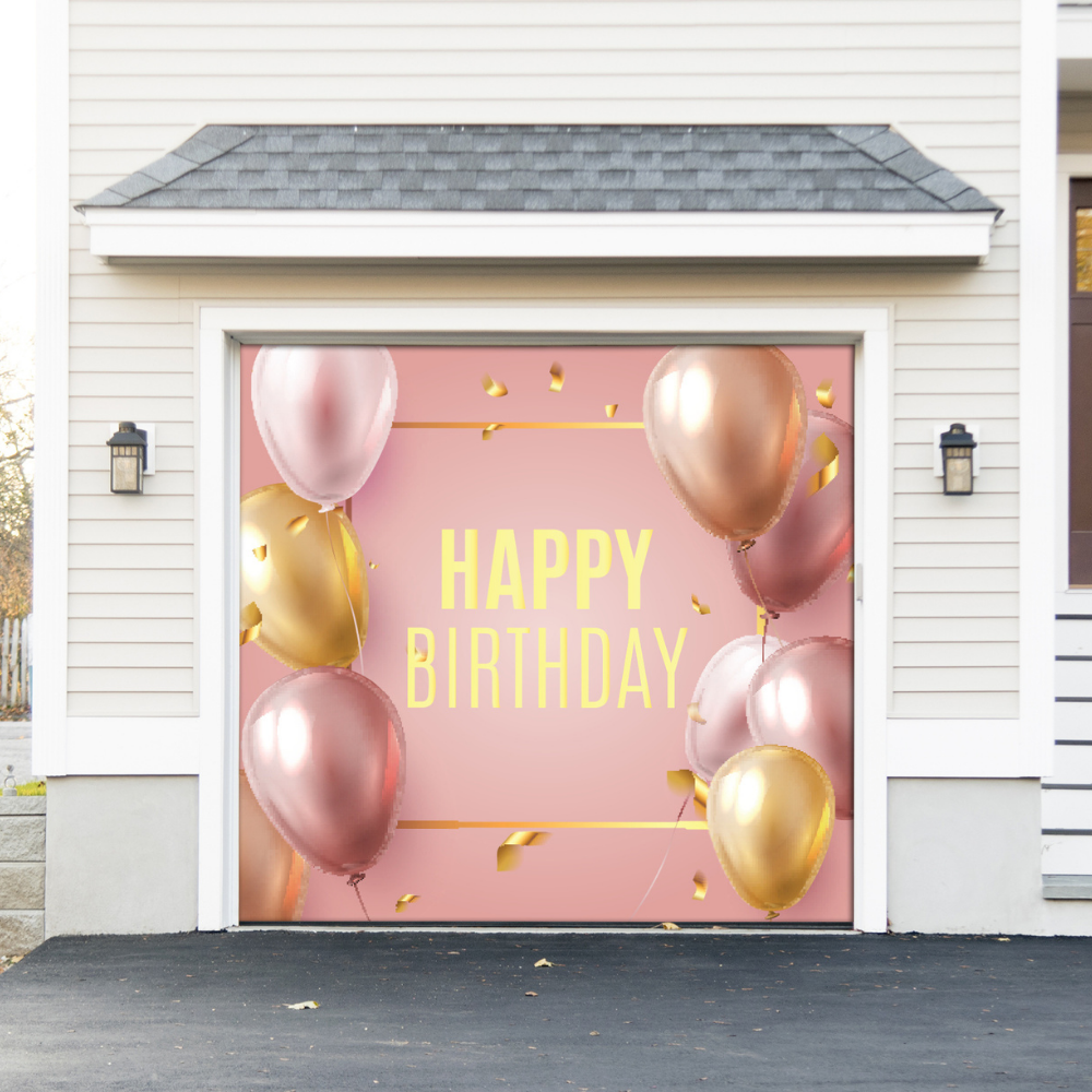 Happy Birthday garage door covers 