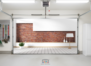 Urban Brick Display – Interior Garage Door Cover