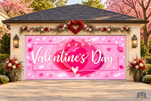 Feliz Día de San Valentín: Mural decorativo para puerta de garaje (Diseño n.º 11)