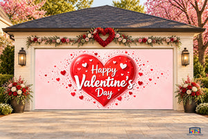 Valentinsdag – garageportovertræk (design nr. 14)