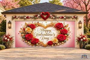 Valentinsdag – garageportovertræk (design nr. 16)