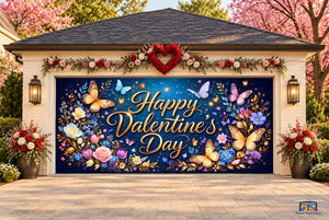 Valentinsdag – garageportovertræk (design nr. 24)