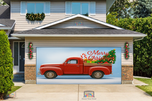 Vintage Christmas Delivery – Garage Door Cover