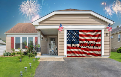 We The People – USA Flag Garage Door Cover