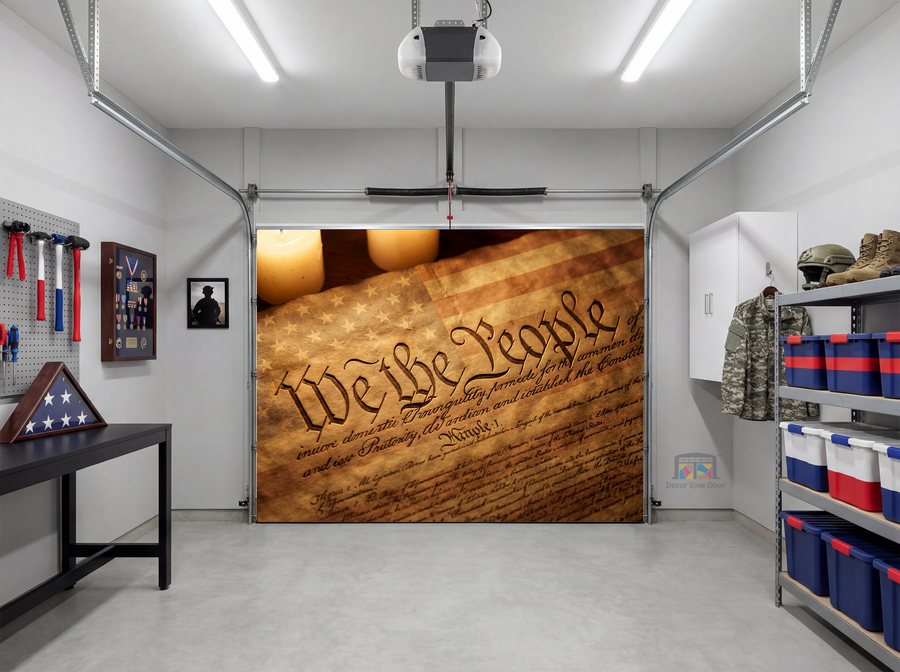 We The People Heritage – Interior Garage Door Cover