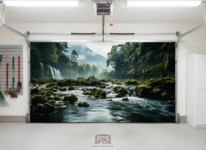Whispering Falls – Interior Garage Door Cover