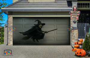 Witch Over the Driveway - Garage Door Cover
