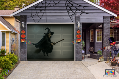 Witch Over the Driveway - Garage Door Cover