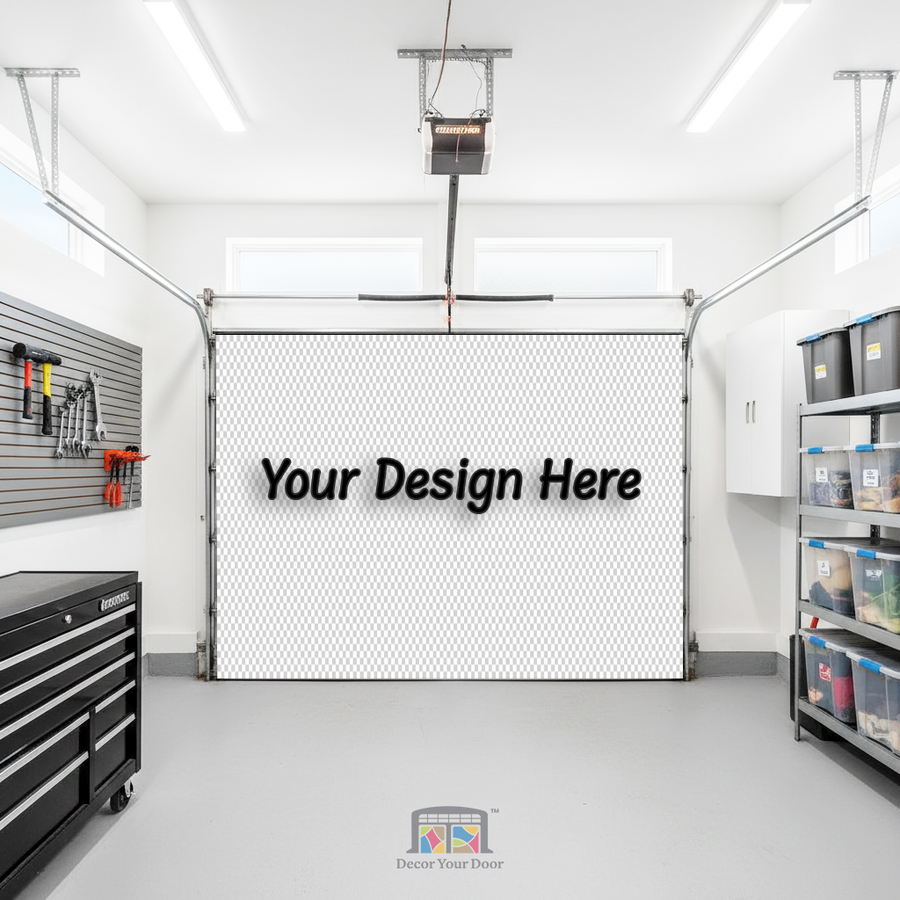 Custom Interior Single Garage Door Cover