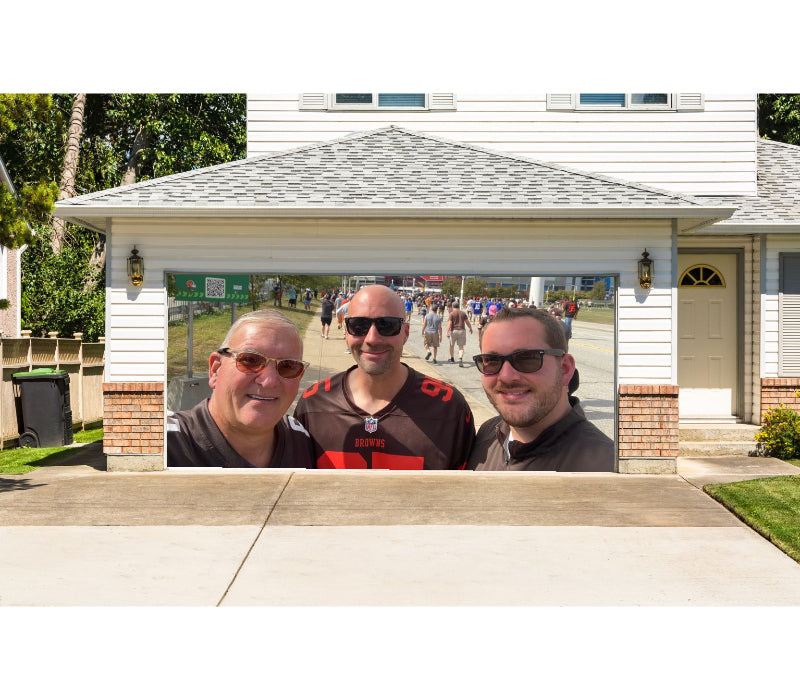 Custom Double Garage Door Cover