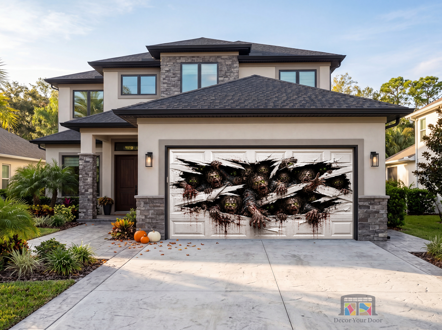 Zombie Breakout Nightmare - Garage Door Cover
