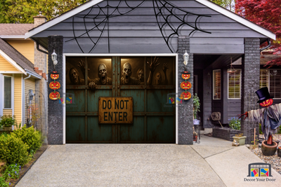 Zombie Lockdown - Garage Door Cover