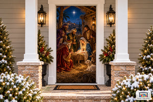 Adoration of the Magi Front Door Cover