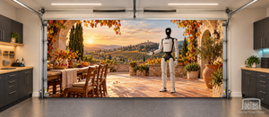AGIBOT Harvest Gathering — Interior Garage Door Cover