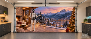 AGIBOT Winter Celebration — Interior Garage Door Cover
