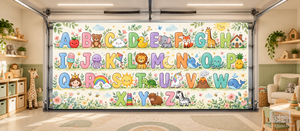 Alphabet Friends Garden – Nursery Learning - Interior Garage Door Cover