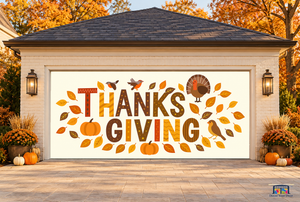 Efterårsvelsignelser til Thanksgiving – garageportovertræk